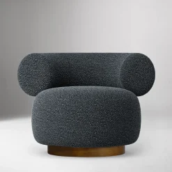 West Elm Dillon Rounded Swivel Chair