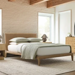West Elm Dolores Leather Bed