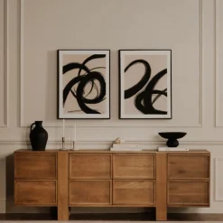 West Elm Dorthea Oak 8 Drawer Dresser (85")