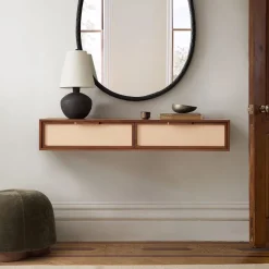 West Elm Douglas Solid Wood Tatami Floating Console (48")