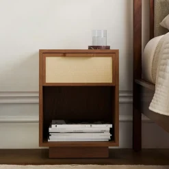 West Elm Douglas Solid Wood Tatami Mini Nightstand (16")