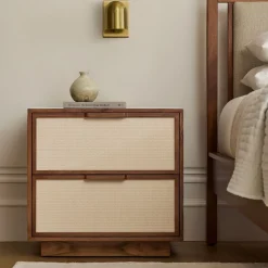 West Elm Douglas Solid Wood Tatami Nightstand (24")
