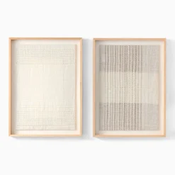 West Elm Drawn Patchwork Thread Wall Art