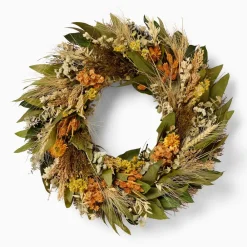 West Elm Dried Coral Breeze Wreath