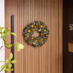 West Elm Dried Floral Wreath