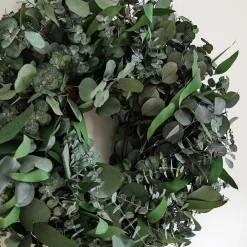 West Elm Dried Mixed Evergreen Eucalyptus Wreath