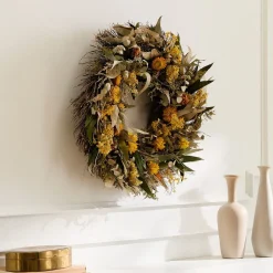 West Elm Dried Sunrise Citrus Wreath