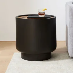 West Elm Drum Storage Side Table (20")