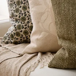 West Elm Earthy Blooms & Throw Set