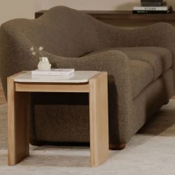 West Elm Eckford Bottichino Marble Side Table (20")