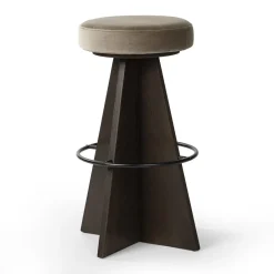 West Elm Eguzki Swivel Bar & s