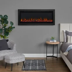 West Elm Electric Fireplace Insert (49"–65")