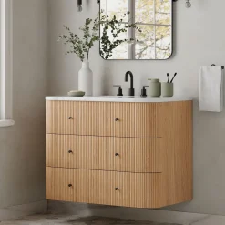 West Elm Ellington Floating Single Bathroom Vanity (–)