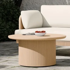 West Elm Ellington Outdoor Terrawood Coffee Table (32")
