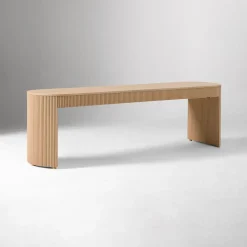 West Elm Ellington Outdoor Terrawood Dining Bench (62")