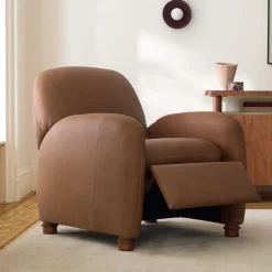 West Elm Elora Leather Power Recliner