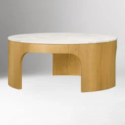 West Elm Elowis Marble Coffee Table (38")