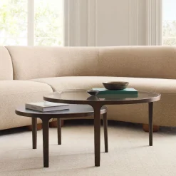 West Elm Elwell Glass & Metal Nesting Coffee Tables (24"–32")