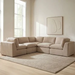 West Elm Emberleigh Classic 3-Piece L-Shaped Foam Modular Sectional (109")