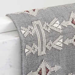 West Elm Embroidered Origins Bath Mat
