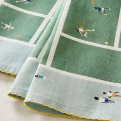 West Elm Embroidered Tennis Tea Towel (Set of 2)