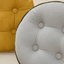 West Elm Emma Chamberlain Corduroy Button Pillow