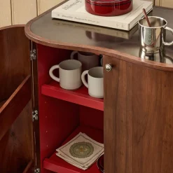 West Elm Emma Chamberlain Curved Bar Cabinet (28")