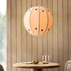 West Elm Emma Chamberlain Embroidered Plug-In Pendant (28")