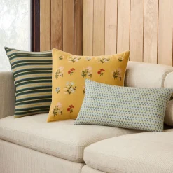 West Elm Emma Chamberlain Striped Florals Pillow Set