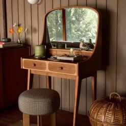West Elm Emma Chamberlain Two-Tone Curved Wood Vanity (30")