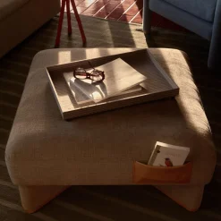 West Elm Emma Chamberlain Upholste Pocket Ottoman