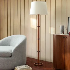 West Elm Emma Chamberlain Wood & Lacquer Floor Lamp (63")