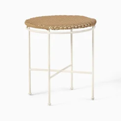 West Elm Emma Chamberlain Woven Outdoor Side Table (15")