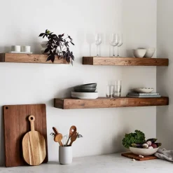 West Elm Emmerson® Reclaimed Wood Floating Wall Shelves (–) - ADA