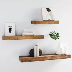 West Elm Emmerson® Reclaimed Wood Floating Wall Shelves (–) - ADA