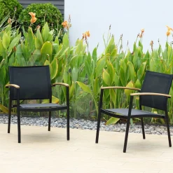 West Elm Endric Outdoor Lounge Chairs (Set of 2)
