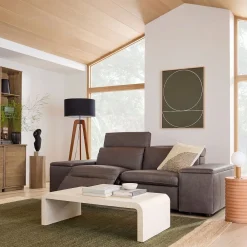 West Elm Enzo Leather Reclining Sofa (77"–93")