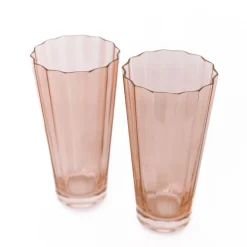 West Elm Estelle Colored Glass Sunday Highball Glass Sets