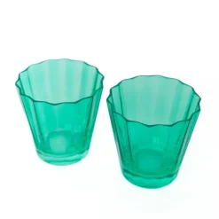 West Elm Estelle Colored Glass Sunday Lowball Glass Sets