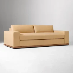 West Elm Ethan Leather Sofa (88"–108")