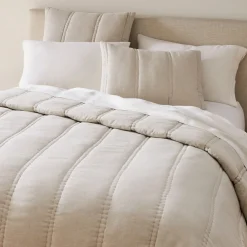 West Elm European Flax Linen Comforter & Shams