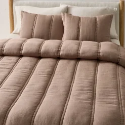 West Elm European Flax Linen Comforter & Shams