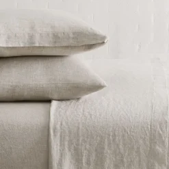 West Elm European Flax Linen Sheet Set