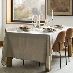 West Elm European Linen Tablecloth
