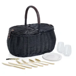 West Elm Evening Picnic Basket for Two