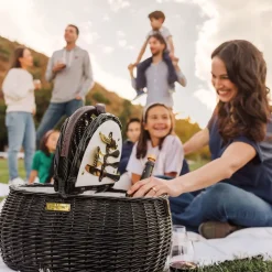 West Elm Evening Picnic Basket for Two