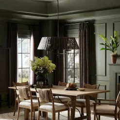West Elm Evgenia Rattan Chandelier (36")