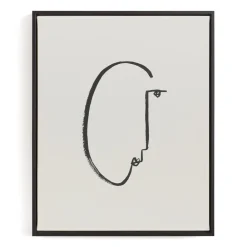 West Elm Face Study I Framed Wall Art by Minted for