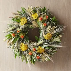 West Elm Fall Safflower Wreath