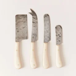 West Elm Farmhouse Pottery Artisan Forged Cheese Knives